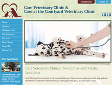 Tablet Screenshot of carevetclinic.com